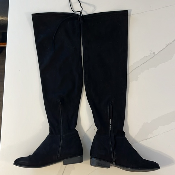 Over the knee black boots size 7.5 - Picture 6 of 8